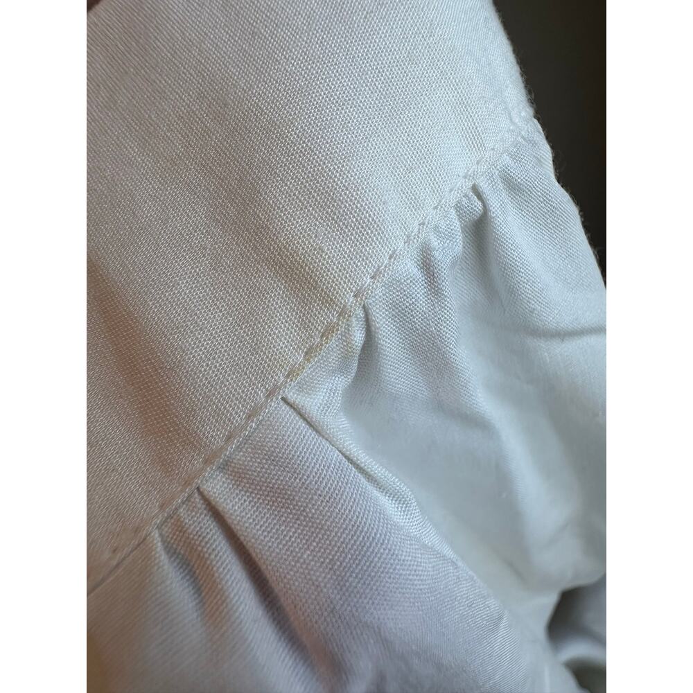 Vintage Bryn Connelly Peter Pan Collar Horse Embroidered Button Up White 6P - Picture 7 of 10